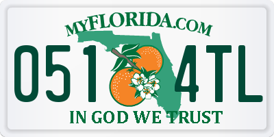 FL license plate 0514TL