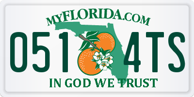 FL license plate 0514TS