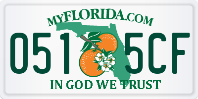 FL license plate 0515CF