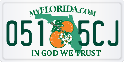 FL license plate 0515CJ