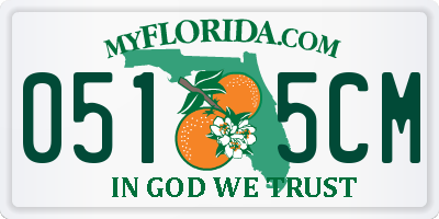FL license plate 0515CM