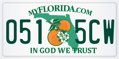 FL license plate 0515CW