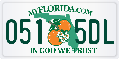 FL license plate 0515DL
