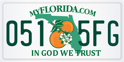 FL license plate 0515FG