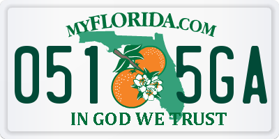 FL license plate 0515GA