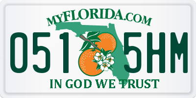 FL license plate 0515HM