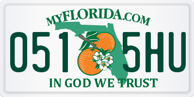 FL license plate 0515HU