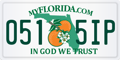 FL license plate 0515IP