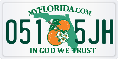 FL license plate 0515JH