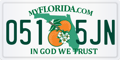 FL license plate 0515JN