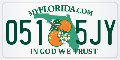 FL license plate 0515JY