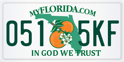 FL license plate 0515KF