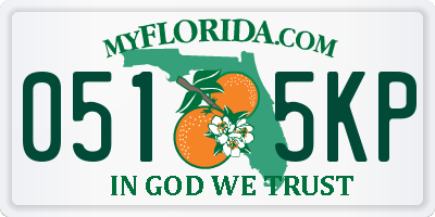FL license plate 0515KP