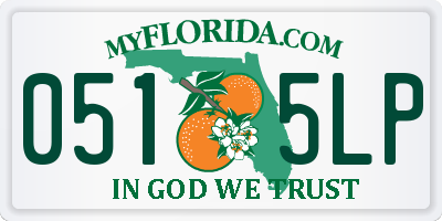 FL license plate 0515LP