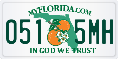 FL license plate 0515MH