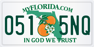 FL license plate 0515NQ