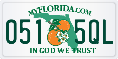 FL license plate 0515QL