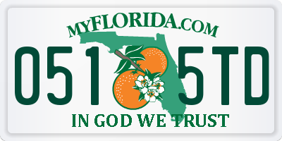 FL license plate 0515TD