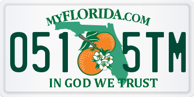 FL license plate 0515TM