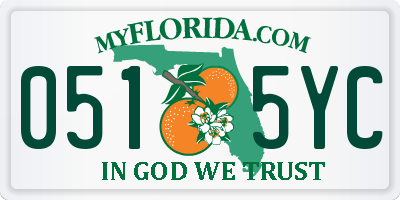 FL license plate 0515YC