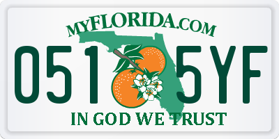 FL license plate 0515YF
