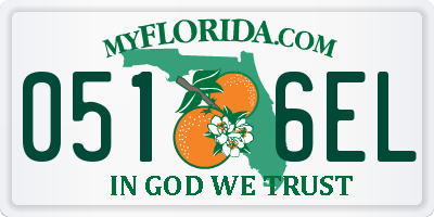 FL license plate 0516EL