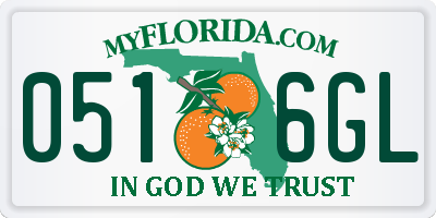 FL license plate 0516GL