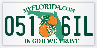FL license plate 0516IL