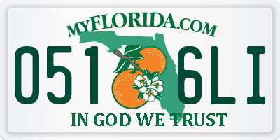 FL license plate 0516LI