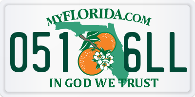 FL license plate 0516LL