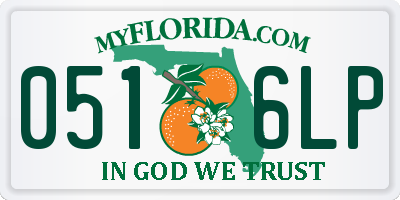 FL license plate 0516LP