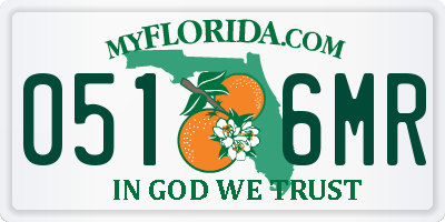 FL license plate 0516MR