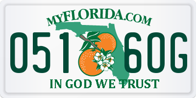 FL license plate 0516OG