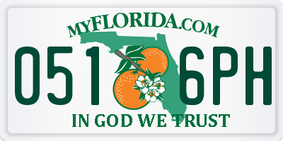 FL license plate 0516PH