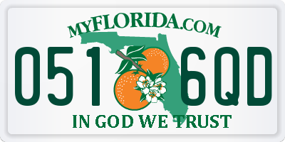 FL license plate 0516QD