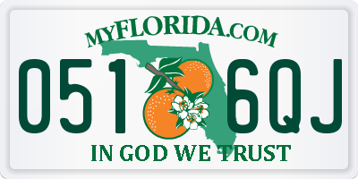 FL license plate 0516QJ