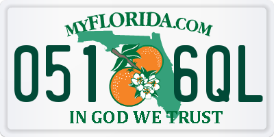 FL license plate 0516QL