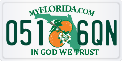 FL license plate 0516QN