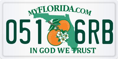 FL license plate 0516RB
