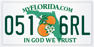 FL license plate 0516RL