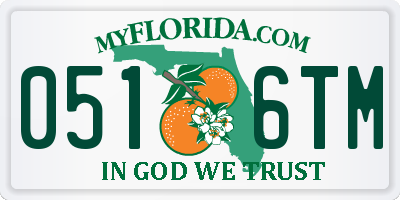 FL license plate 0516TM