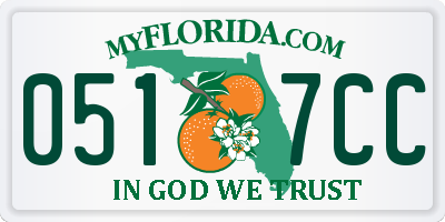FL license plate 0517CC