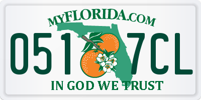 FL license plate 0517CL