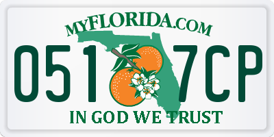 FL license plate 0517CP