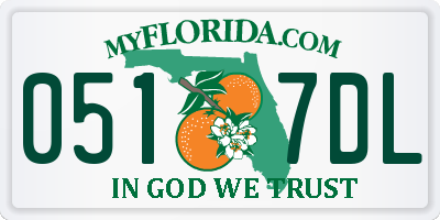 FL license plate 0517DL