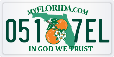 FL license plate 0517EL