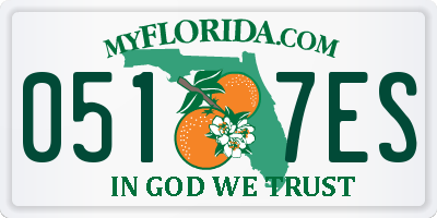 FL license plate 0517ES