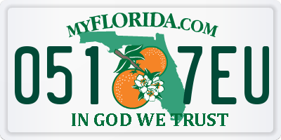FL license plate 0517EU