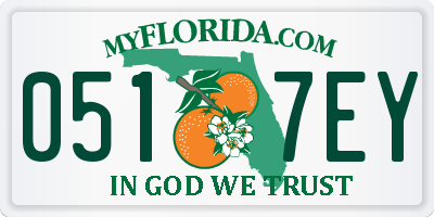 FL license plate 0517EY