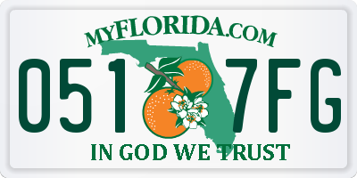 FL license plate 0517FG